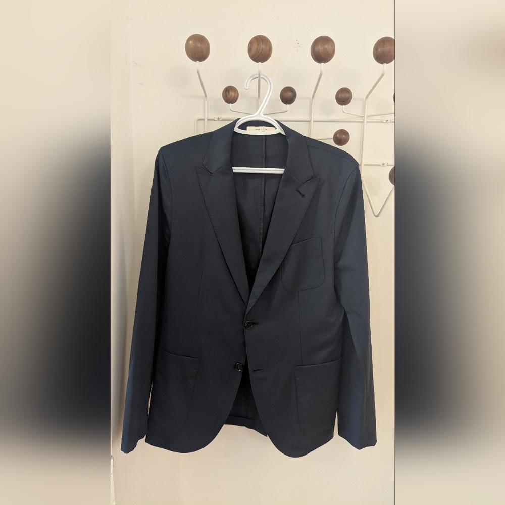 Club Monaco Unstructured Navy Blazer
